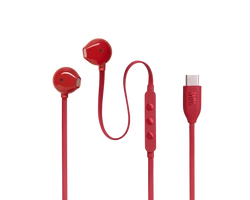 JBL TUNE 305C USB-C vezetékes fülhallgató, piros