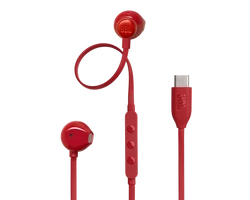 JBL TUNE 305C USB-C vezetékes fülhallgató, piros