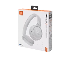 JBL TUNE 520BT Bluetooth-os fejhallgató, fehér (Bemutató darab)