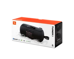 JBL Tuner 3 hordozható Bluetooth hangszóró rádióval, fekete