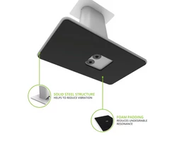 Kanto SP9W asztali hangszóró állvány, fehér