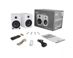 Kanto Audio YU4 Aktív Bluetooth hangfal, lakk fehér