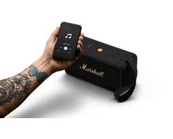 Marshall Middleton hordozható bluetooth hangszóró, fekete/bronz