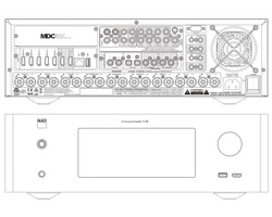 NAD T 778 7.1.4 csatornás surround házimozi erősítő (Bemutató darab)
