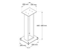 NorStone ALVA PLUS hangfal állvány