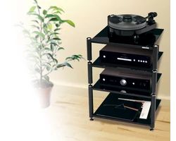 NorStone Bergen 2 HiFi állvány, fekete