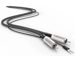 NORSTONE JURA RCA Grounded ezüstözött audio összekötő kábel, 0.6 méter
