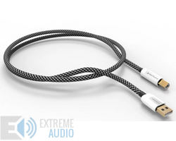 Kép 2/4 - NorStone Jura USB A-B ezüstözött összekötő kábel, 0,75 méter