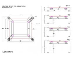 NorStone Spider Base Bamboo készüléktartó állvány