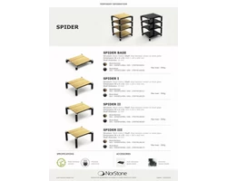 NorStone Spider 3 audiofil készüléktartó állvány, fekete