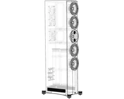 Perlisten S7t frontsugárzó, zongoralakk fekete