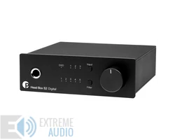 Pro-Ject Head Box S2 Digital - fejhallgató erősítő és DSD DAC, fekete (Bemutató darab)