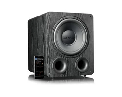SVS PB-1000 Pro aktív mélysugárzó, fekete tölgy