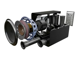 SVS PB-17 Ultra R|Evolution High-End aktív mélysugárzó, magasfényű fekete