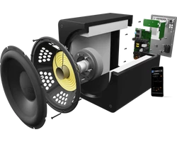 SVS SB-2000 Pro aktív mélysugárzó, fekete tölgy