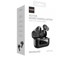TOZO AEROSOUND2 NC TWS fülhallgató, fekete