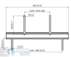 Vogel's SOUND3405 Soundbar állvány, fekete