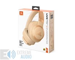 JBL Live 770NC Bluetooth fejhallgató, bézs