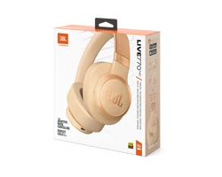 JBL Live 770NC Bluetooth fejhallgató, bézs