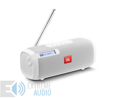 Kép 1/4 - JBL Tuner hordozható Bluetooth hangszóró rádióval, fehér