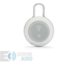 JBL Clip 3 vízálló Bluetooth hangszóró (Steel White) fehér