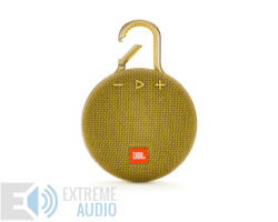 Kép 1/5 - JBL Clip 3 vízálló Bluetooth hangszóró (Mustard Yellow) sárga