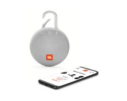 JBL Clip 3 vízálló Bluetooth hangszóró (Steel White) fehér JBL Clip 3 vízálló Bluetooth hangszóró (Steel White) fehér