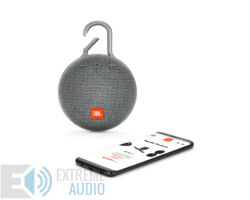 Kép 4/5 - JBL Clip 3 vízálló Bluetooth hangszóró (Stone Grey) szürke