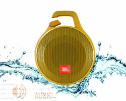 Kép 1/4 - JBL Clip+ vízálló bluetooth hangszóró, sárga