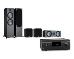 NAD  T 758 V3i + Monitor Audio Bronze 500 (6G) 5.0 házimozi szett, fekete