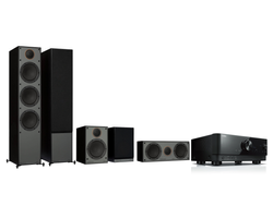 Yamaha RX-V4A + Monitor Audio Monitor 300 (4G) 5.0 házimozi szett, fekete Yamaha RX-V4A + Monitor Audio Monitor 300 (4G) 5.0 házimozi szett, fekete