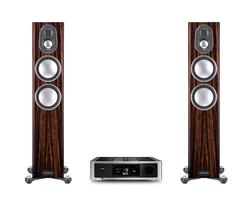 NAD M33 + Monitor Audio Gold 200 (5G), zongoralakk fekete faerezettel sztereó szett