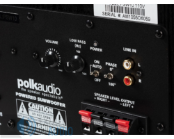 Kép 6/6 - Polk Audio PSW 10E mélysugárzó, fekete