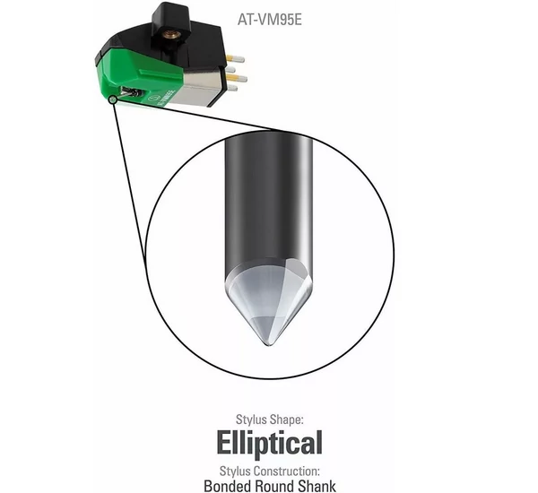 Audio-Technica AT-VM95E elliptikus sztereó hangszedő