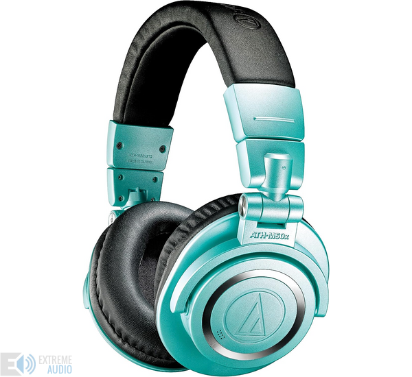 Audio-technica ATH-M50XBT2 Bluetooth fejhallgató (Ice Blue), jégkék