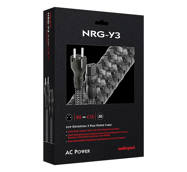 AUDIOQUEST NRG-Y3 hálózati kábel 2m