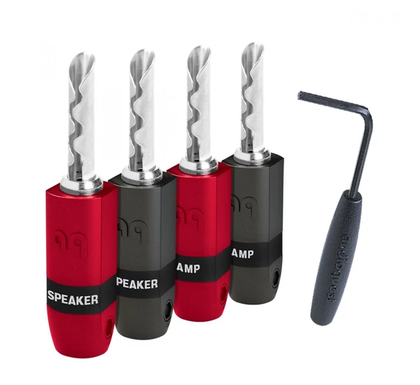 AUDIOQUEST SureGrip 300 Silver banándugó (4db/csomag)
