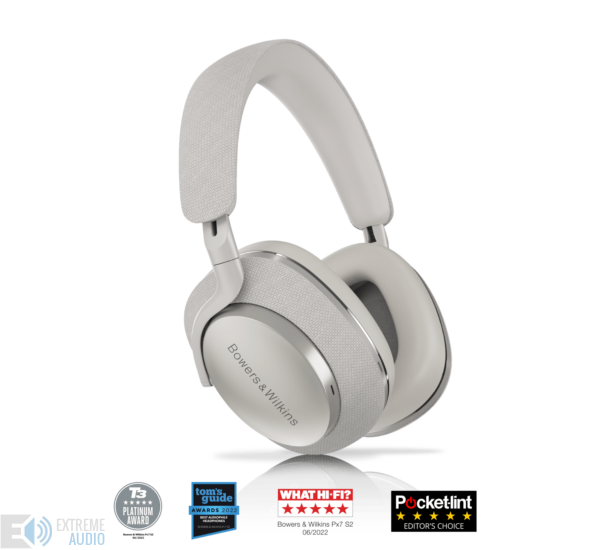 Bowers & Wilkins PX7 S2 Bluetooth fejhallgató, szürke