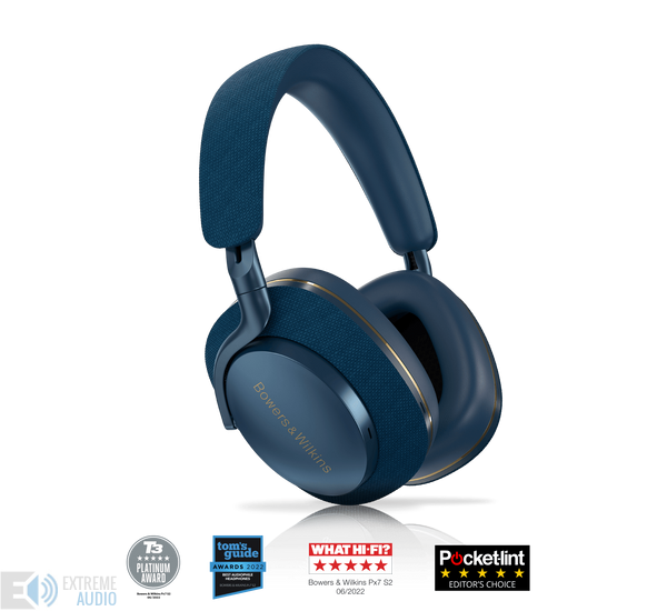 Bowers & Wilkins PX7 S2 Bluetooth fejhallgató, kék