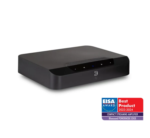 Bluesound POWERNODE EDGE erősítő és multiroom hálózati lejátszó, fekete