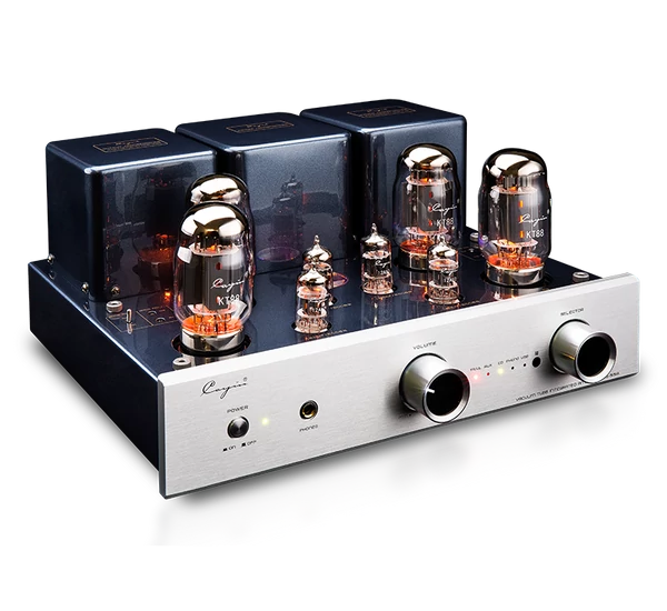 Cayin CS-55A KT88 csöves sztereó erősítő + DAC, ezüst