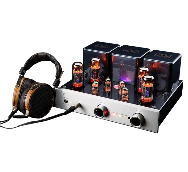 Cayin CS-55A KT88 csöves sztereó erősítő + DAC, ezüst