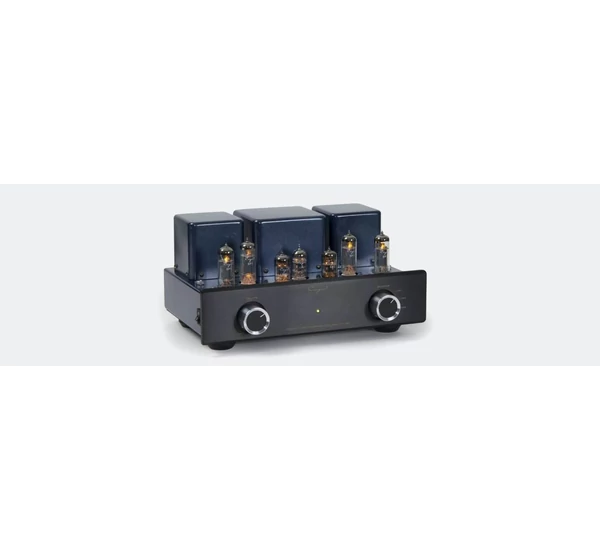 Cayin MT-12N 6P1 csöves sztereó erősítő, fekete, aluminium előlap