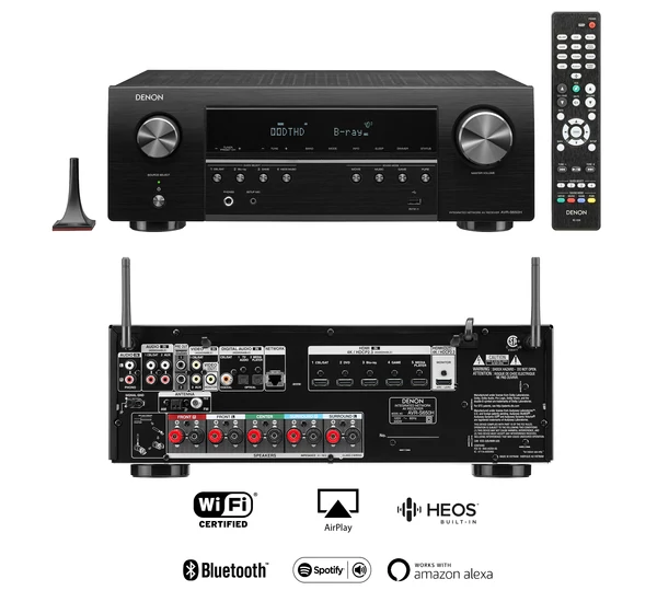 Denon AVR-S650H 5.2 4K házimozi erősítő, fekete