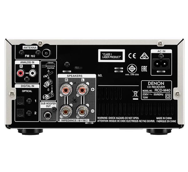 Denon RCD-M40 mini hi-fi torony ezüst