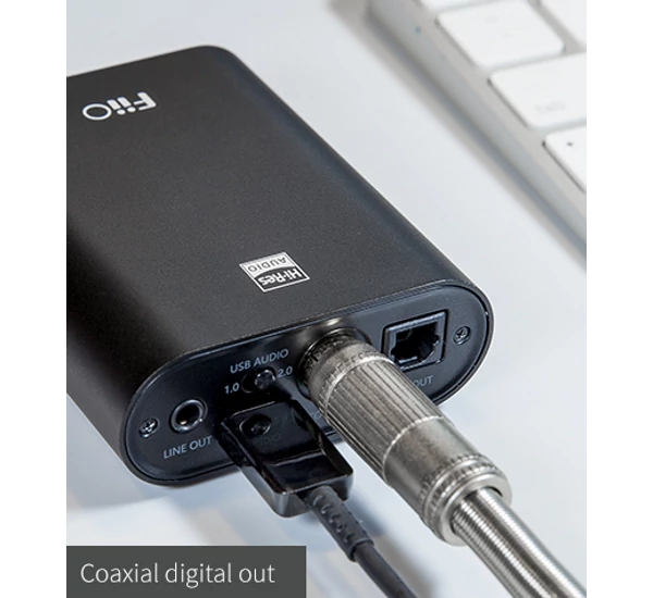 FiiO K3s DAC+AMP Asztali fejhallgató erősítő D/A konverterrel, fekete