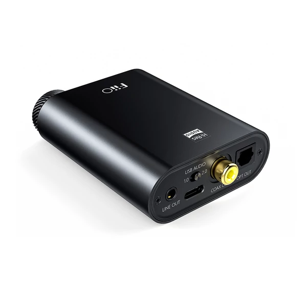FiiO K3 DAC+AMP Asztali fejhallgató erősítő D/A konverterrel, fekete