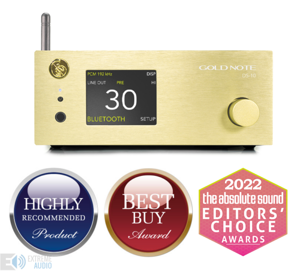 Gold Note DS-10 PLUS streaming DAC, arany
