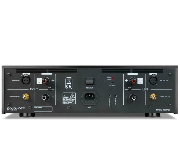 Gold Note PA-1175 MKII Deluxe sztereo/mono végfok, fekete