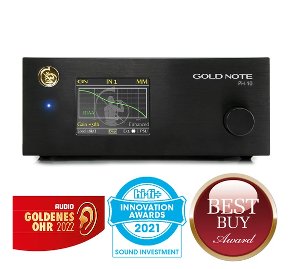 Gold Note PH-10 phono előerősítő, fekete